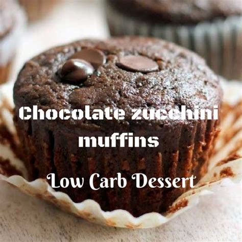 chocolate-zucchini-muffins-low-carb-keto-dessert image