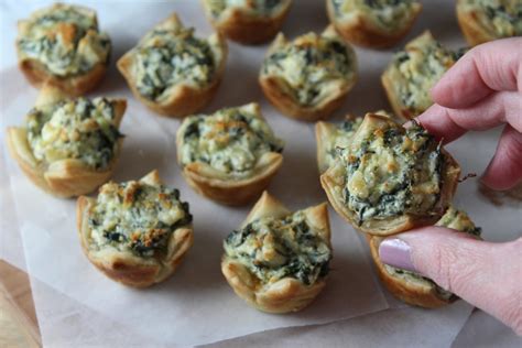 hot-spinach-and-artichoke-dip-appetizer-puff-pastry image