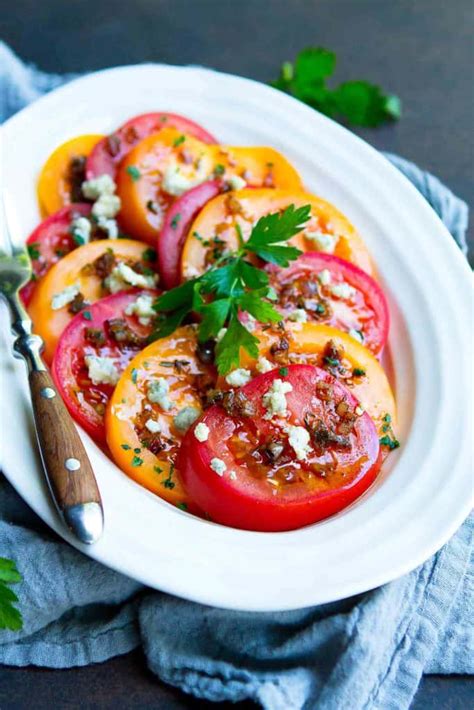 heirloom-tomato-salad-with-blue-cheese-cookin-canuck image