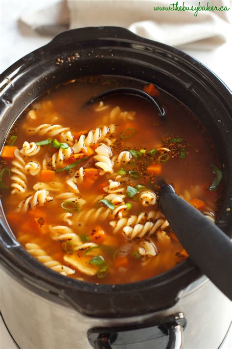 best-ever-slow-cooker-chicken-noodle-soup-the-busy image
