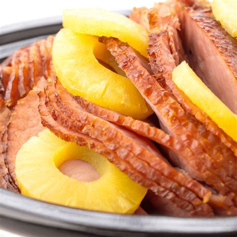 slow-cooker-honey-pineapple-holiday-ham-simply image