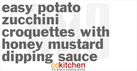 easy-potato-zucchini-croquettes-with-honey-mustard image