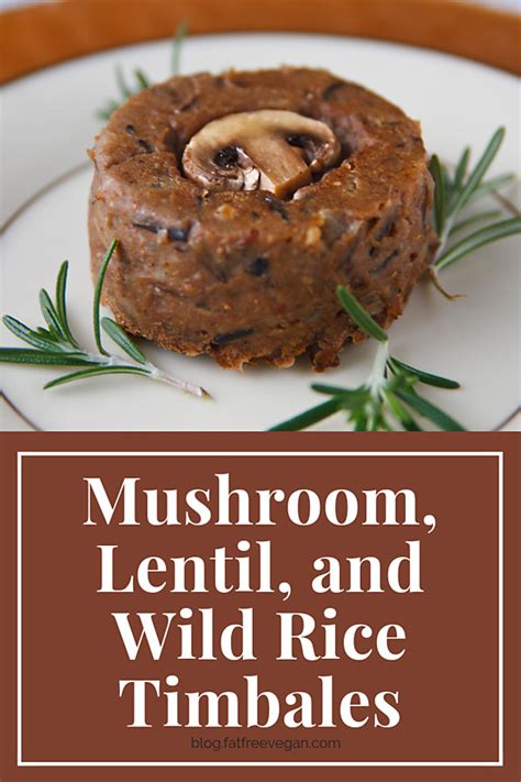 mushroom-lentil-and-wild-rice-timbales-fatfree image