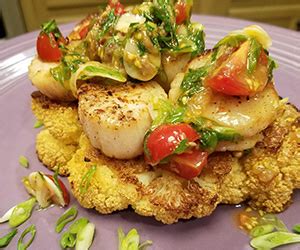 seared-scallops-over-slow-roasted-cauliflower-steak-with image