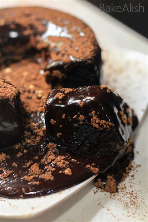 brownie-lava-cake-recipe-with-chocolate-ganache image