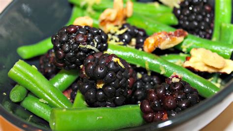fresh-oregano-green-beans-blackberries-the image