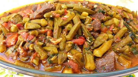 how-to-make-bemieh-or-bamia-okra-stew-youtube image
