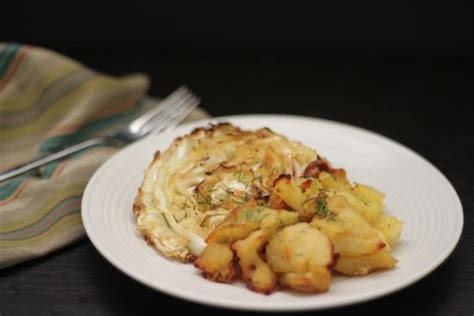 crispy-roasted-cabbage-and-smashed-potatoes-recipe-irish-food image
