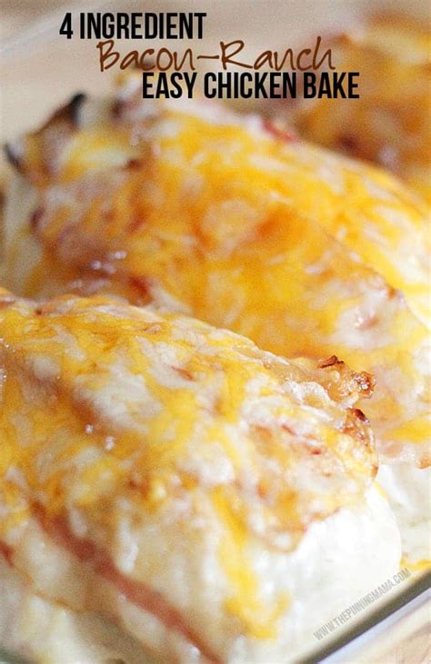 easy-dinner-recipe-4-ingredient-bacon-ranch-chicken image