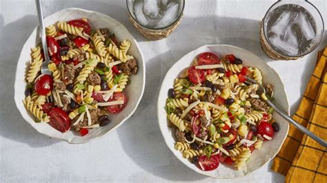 cowboy-pasta-salad-recipe-southern-living image