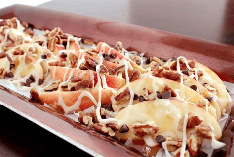 dessert-nachos-with-apples-and-chocolate image