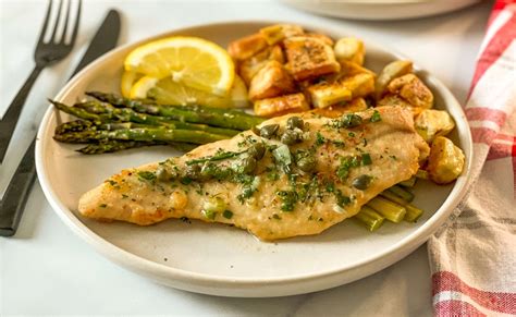 grilled-turkey-cutlets-with-lemon-capers-white image