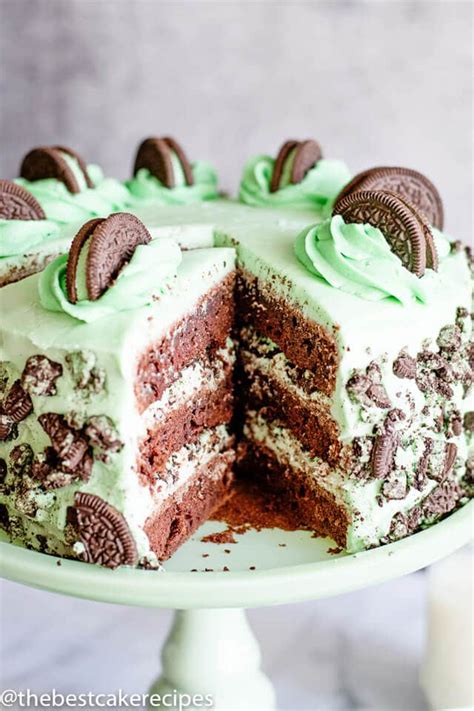 mint-chocolate-cake-easy-three-layer-cake image