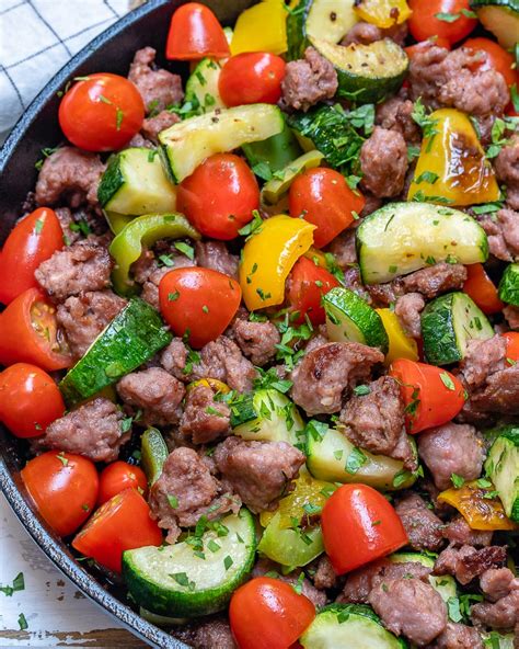 easy-zucchini-beef-skillet-clean-food-crush image