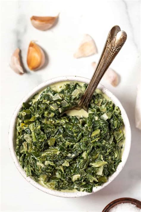vegan-creamed-spinach-recipe-quick-easy-simply image