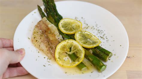 make-steamed-lemon-pepper-fish-asparagus image