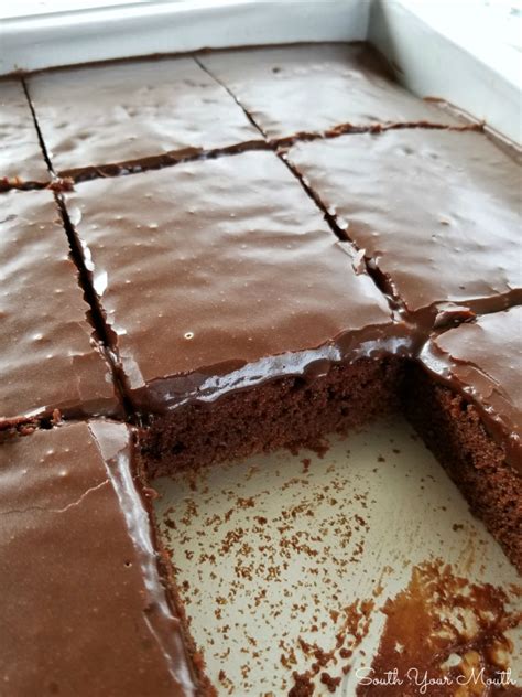 the-best-chocolate-sheet-cake-south-your-mouth image