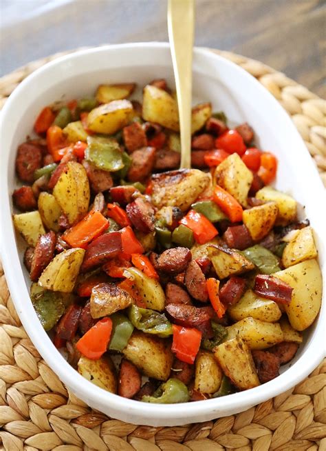 one-pan-roasted-sausage-peppers-and-potatoes-the image