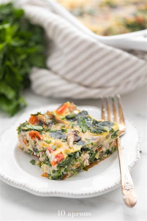 whole30-breakfast-casserole-with-sausage-eggs image