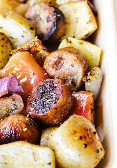 sheet-pan-sausage-with-apples-and-potatoes-the image