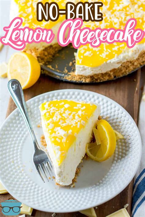 no-bake-white-chocolate-lemon-cheesecake-the image