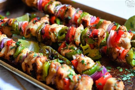fajita-chicken-kabobs-butter-with-a-side-of-bread image
