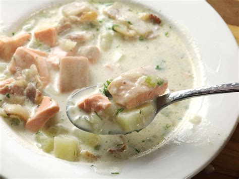 easy-creamy-one-pot-salmon-chowder-recipe-serious image