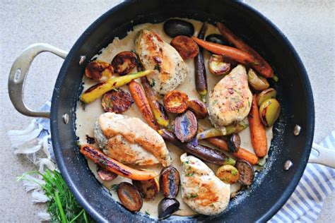 one-pot-chicken-vegetable-skillet-recipe-food-fanatic image