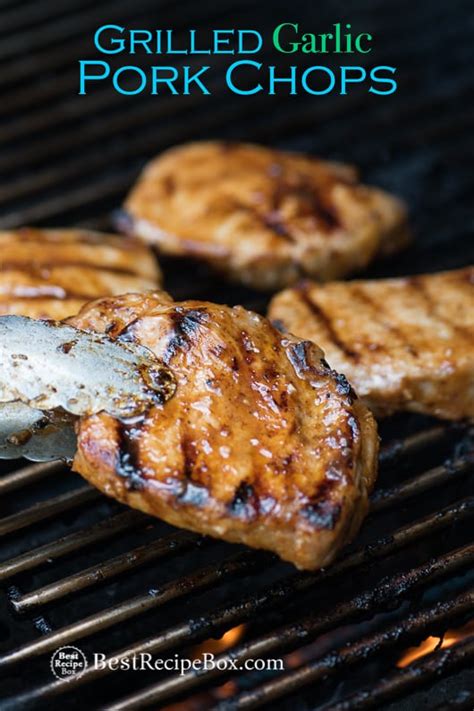 grilled-pork-chop-recipe-with-garlic-marinade-juicy image