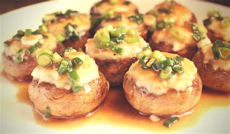 the-best-stuffed-chinese-mushrooms-recipe-dim-sum image