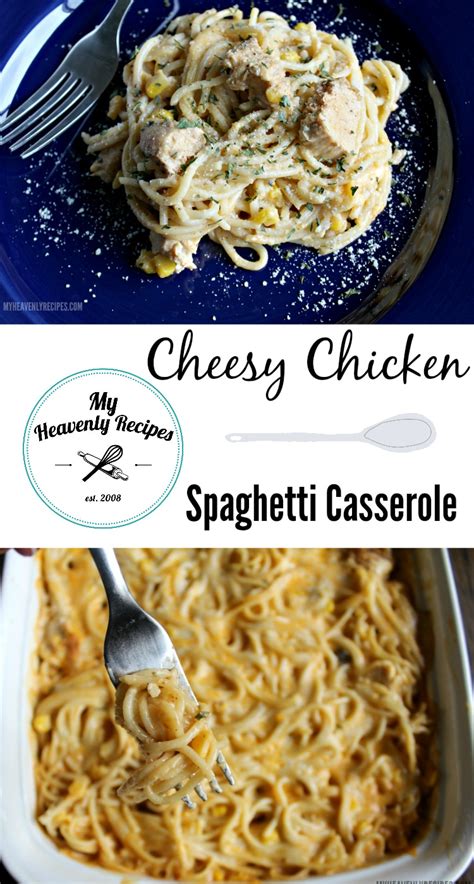 cheesy-chicken-spaghetti-casserole-my-heavenly image