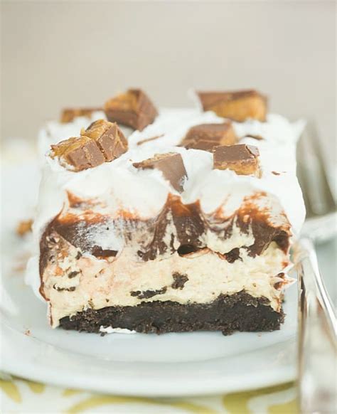 no-bake-peanut-butter-cup-icebox-cake-brown-eyed image