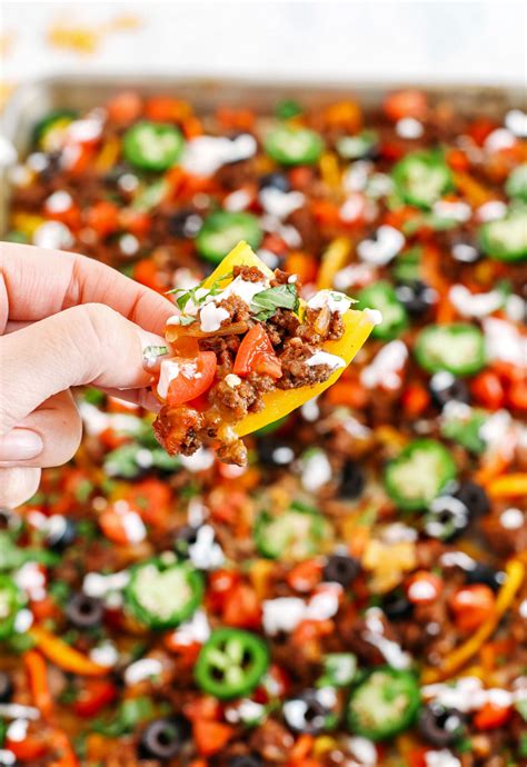 sheet-pan-loaded-bell-pepper-nachos-eat-yourself-skinny image
