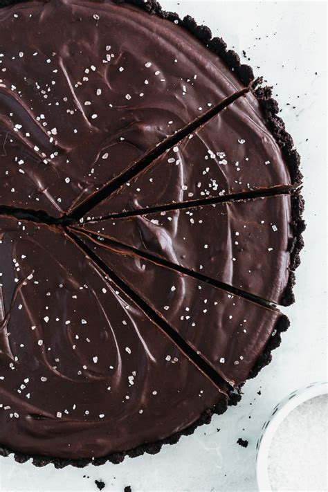salted-dark-chocolate-tart-buckets-of-yum image