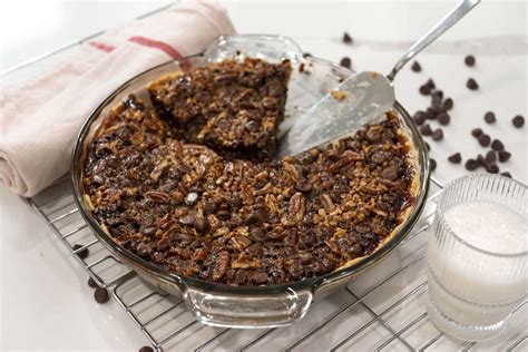 chocolate-bourbon-pecan-pie-recipe-southern-living image
