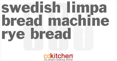 bread-machine-swedish-limpa-rye-bread image