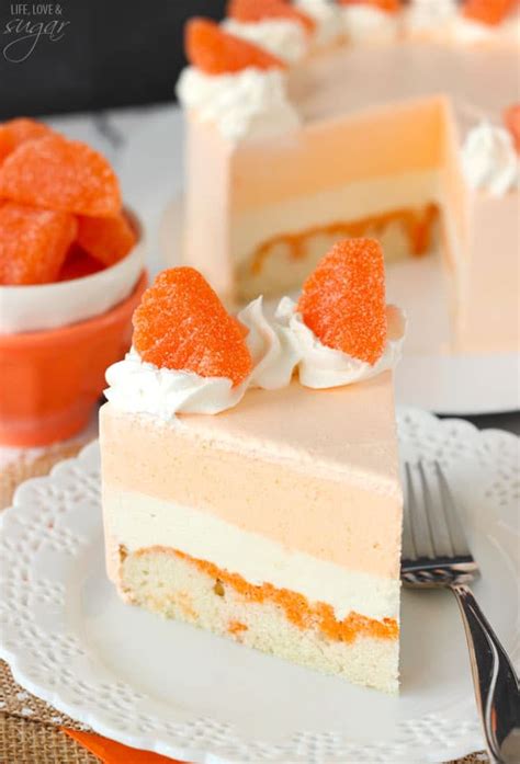 orange-creamsicle-ice-cream-cake-homemade-orange image