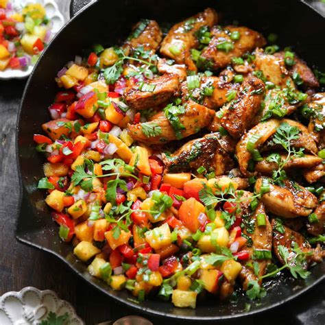 cilantro-lime-chicken-with-peach-salsa-one-pan-30 image