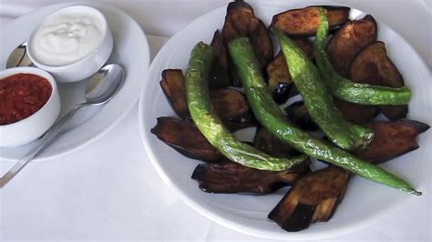 turkish-food-recipe-fried-eggplant-and-peppers image