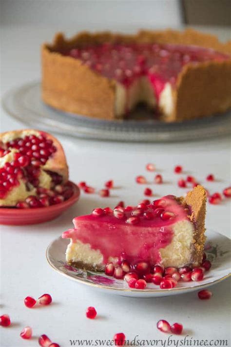 pomegranate-cheesecake-sweet-savory image