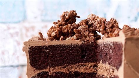 devils-food-cake-with-hazelnut-crunch-recipe-bon-apptit image