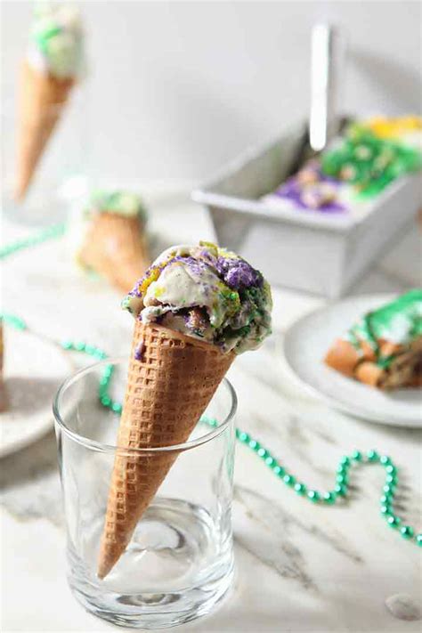 no-churn-mardi-gras-king-cake-ice-cream-the-speckled image