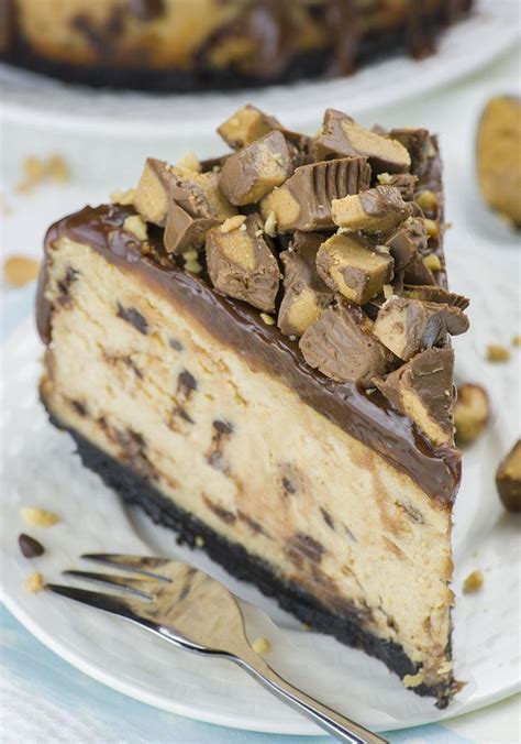 chocolate-peanut-butter-cheesecake-an-easy-reeses image