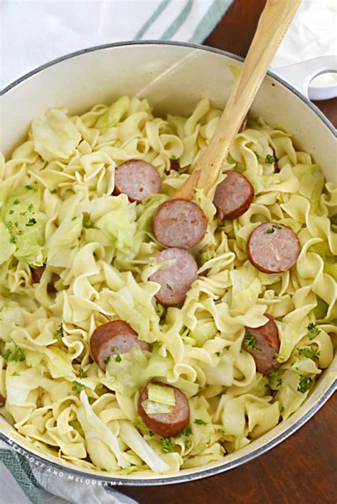 haluski-and-kielbasa-cabbage-and-noodles image