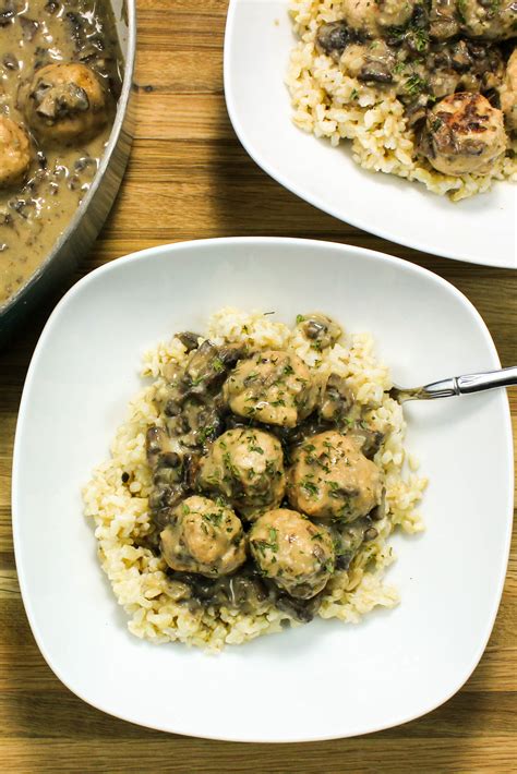 turkey-meatballs-in-creamy-mushroom-gravy-bites-of image