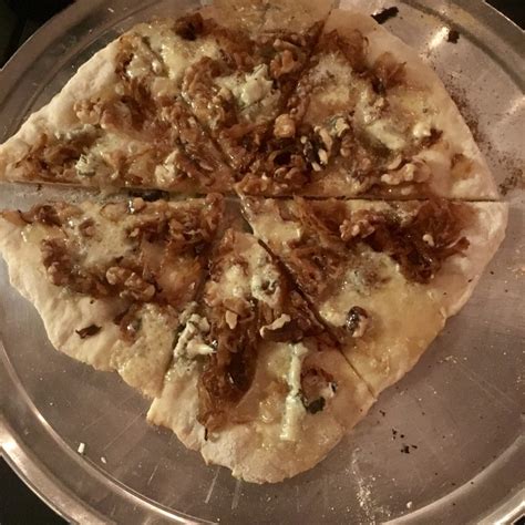 pizza-with-caramelized-onions-gorgonzola-and-walnuts image