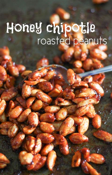 honey-chipotle-roasted-peanuts-easy-cheesy image