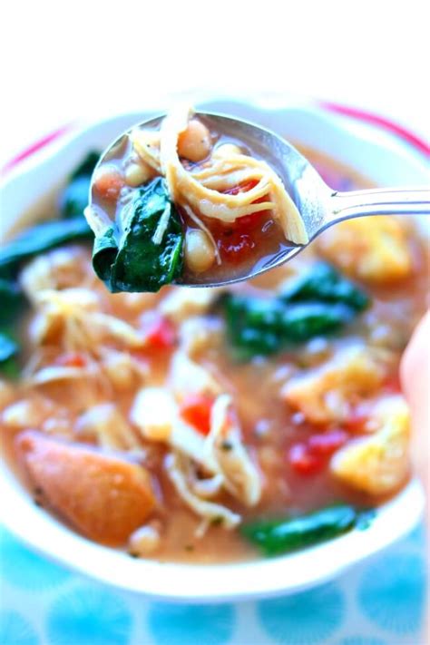 slow-cooker-chicken-white-bean-spinach-soup image
