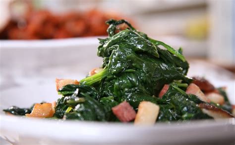 spinach-with-bacon-lidia image