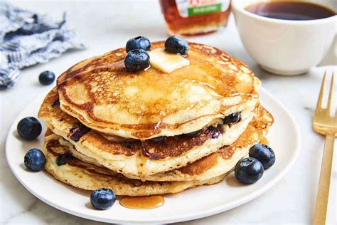 blueberry-pancakes-recipe-king-arthur-baking image